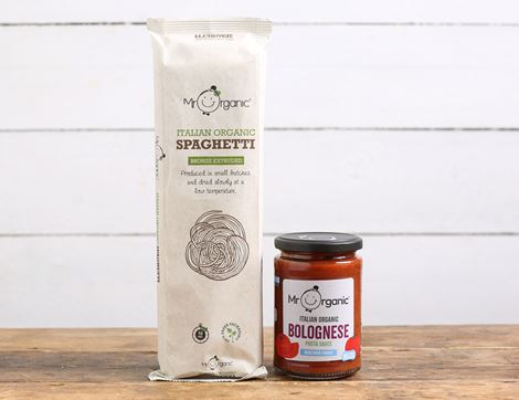 Spaghetti & Bolognese Sauce Bundle, Organic, Mr Organic (850g)