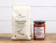Penne Pasta & Arrabiata Sauce Bundle, Organic, Mr Organic (850g)