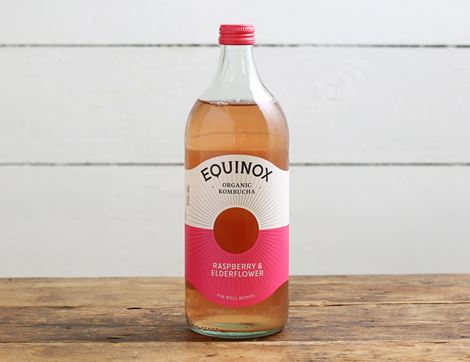 raspberry & elderflower kombucha equinox