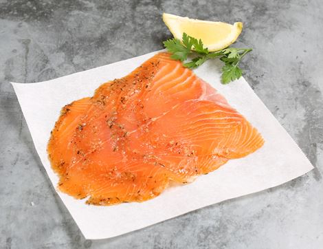 seasonal smoked salmon marinated in lemon, thyme and black pepper severn & wye