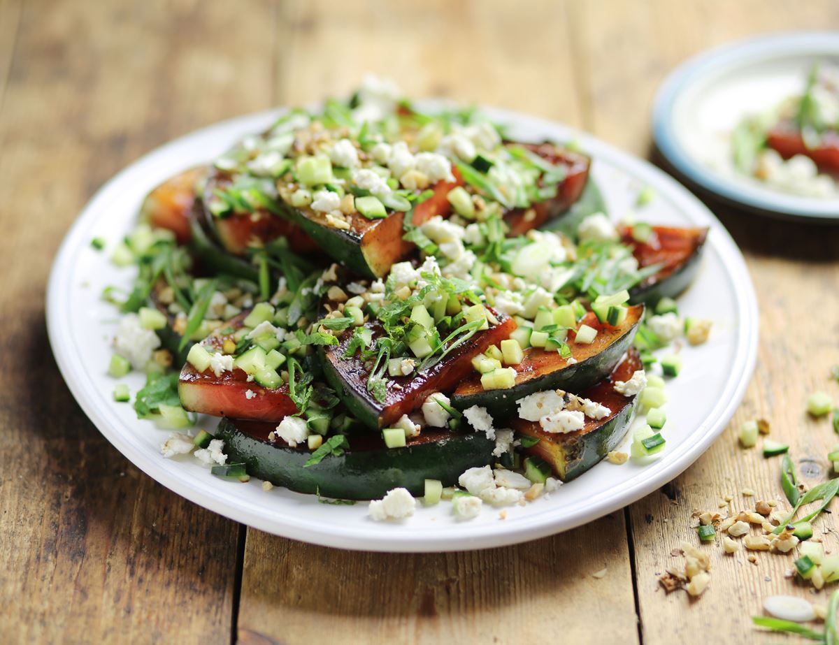 zzARCHIVE Barbecued Watermelon, Feta & Walnut Salad