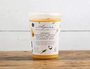 butternut squash lime leaf coconut soup apres food