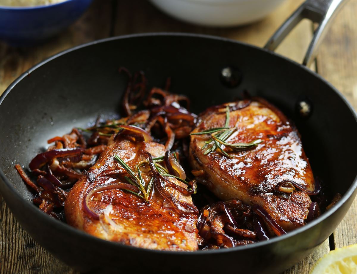 Smoky Spanish Pork with Rosemary Butter Bean Mash