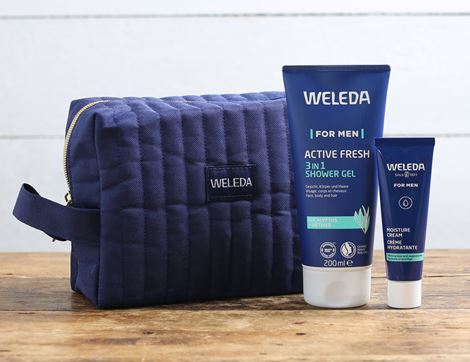 Men's Wash Bag Gift Set, B Corp, Non-Organic, Weleda