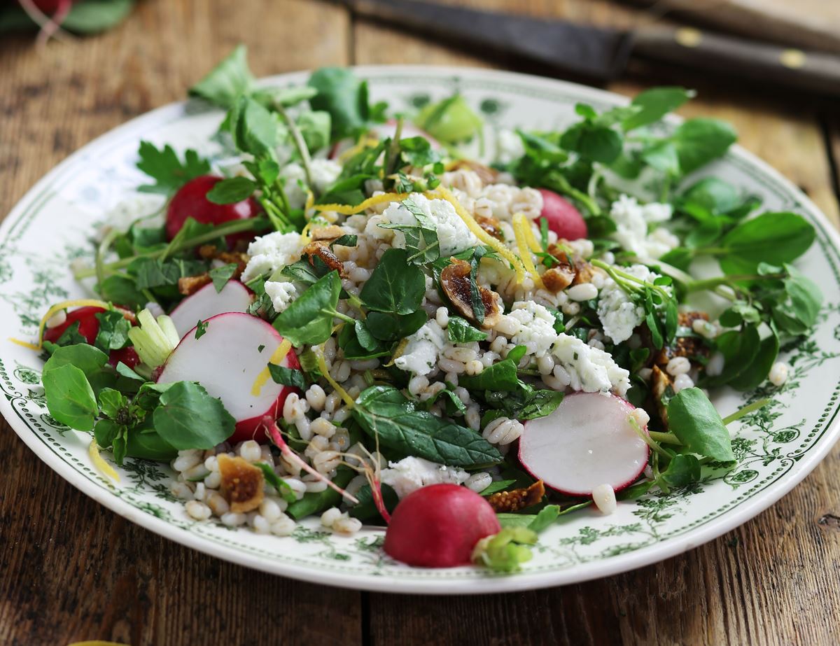 Pearl Barley Tabbouleh with Herby Sheep's Cheese