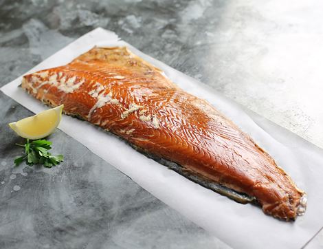 Roast Smoked Salmon Side, Organic, Inverawe (680g avg)