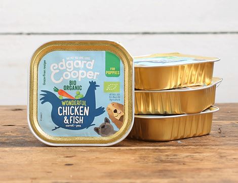 chicken & fish wet food for puppies edgard & Cooper