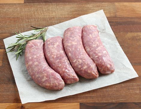 toulouse sausages gluten-free high welfare non-organic peelham farm