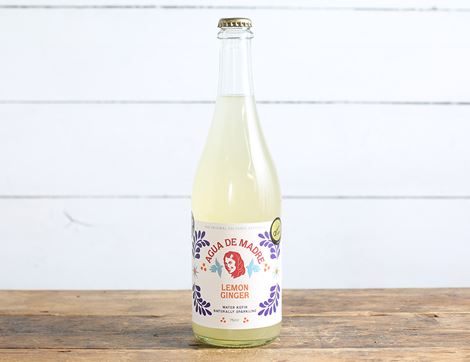 lemon & ginger water kefir agua de madre