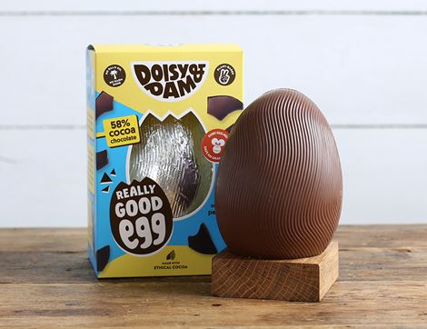 dark chocolate easter egg doisy & dam
