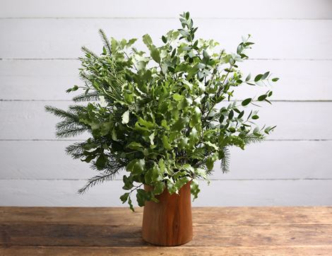 Hand-Tied Seasonal Flower Bouquet, Organic, Abel & Cole