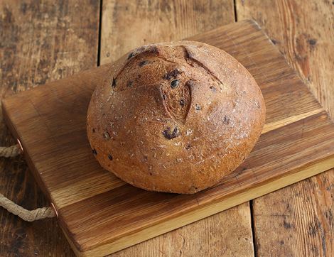 Gluten-Free Olive & Rosemary Sourdough, Unsliced, Organic, Good Grain Bakery (550g)