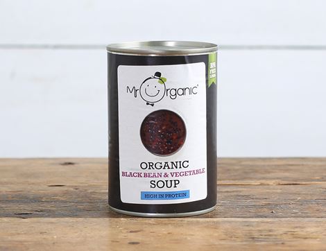 black bean & vegetable soup mr organic