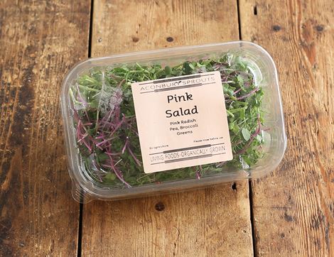 Pink Micro Salad Mix, Organic, Aconbury Sprouts (70g)