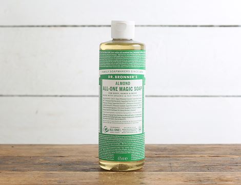 almond all-one magic soap dr bronner's