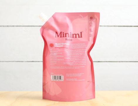 Blood Orange Multi-Surface Cleaner, Reusable Refill Pouch, Miniml (1L)