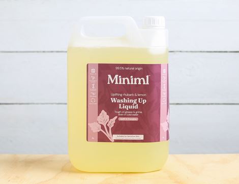 Rhubarb & Lemon Washing Up Liquid Refill, Miniml (5L)