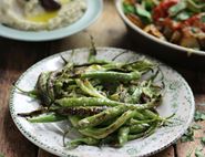 Smoky Piparra Peppers with Cheesey Patatas Bravas