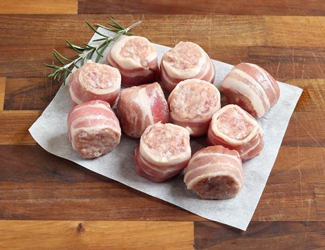 Bacon-Wrapped Stuffing Balls, High Welfare, Non-Organic, Farmison & Co (320g, pack of 8)