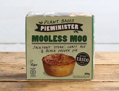 mooless moo jackfruit steak & ale pie pieminister