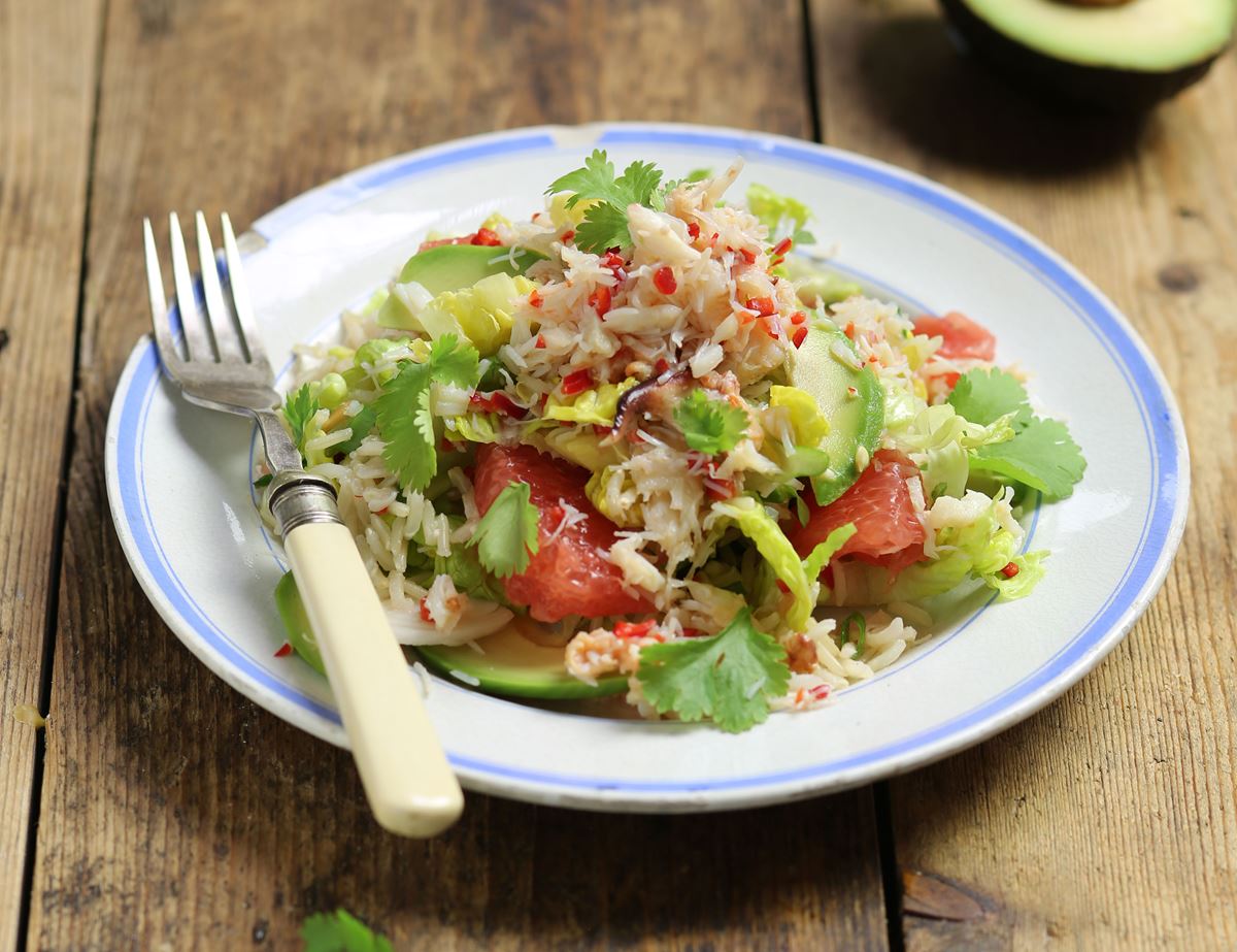 Zingy Crab, Avocado & Grapefruit Salad