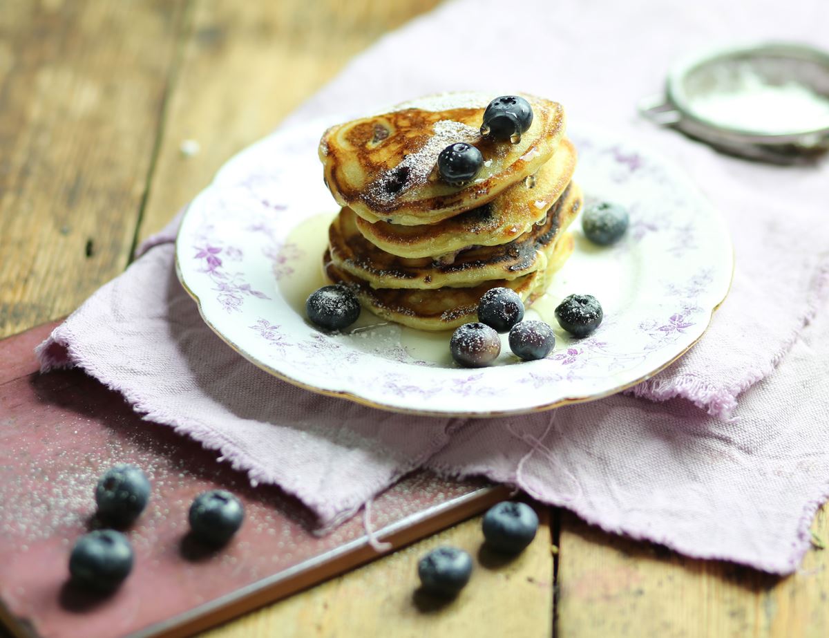 Blueberry Pancake Stacks
