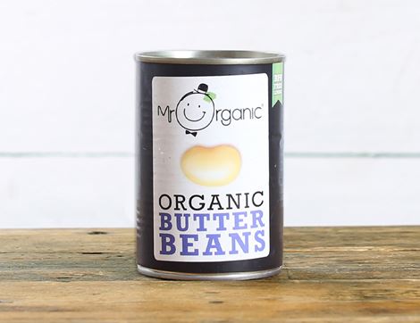 Butter Beans, Organic, Mr Organic (400g)