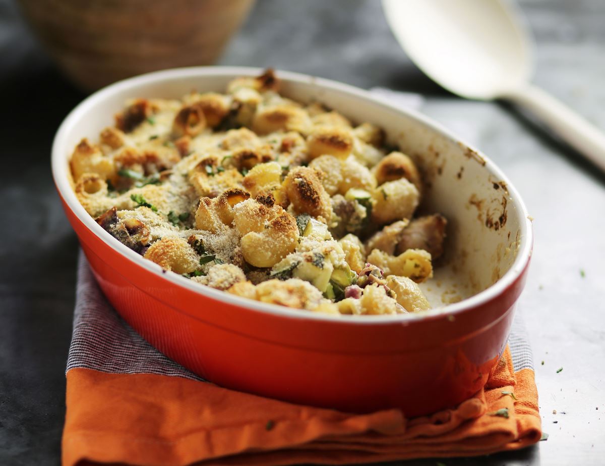 Creamy Chicken & Tarragon Pasta Bake