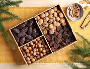 Christmas Dried Fruit & Nut Gift Tray, Organic