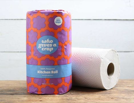 100% Recycled Paper Kitchen Towels, Who Gives a Crap (each)