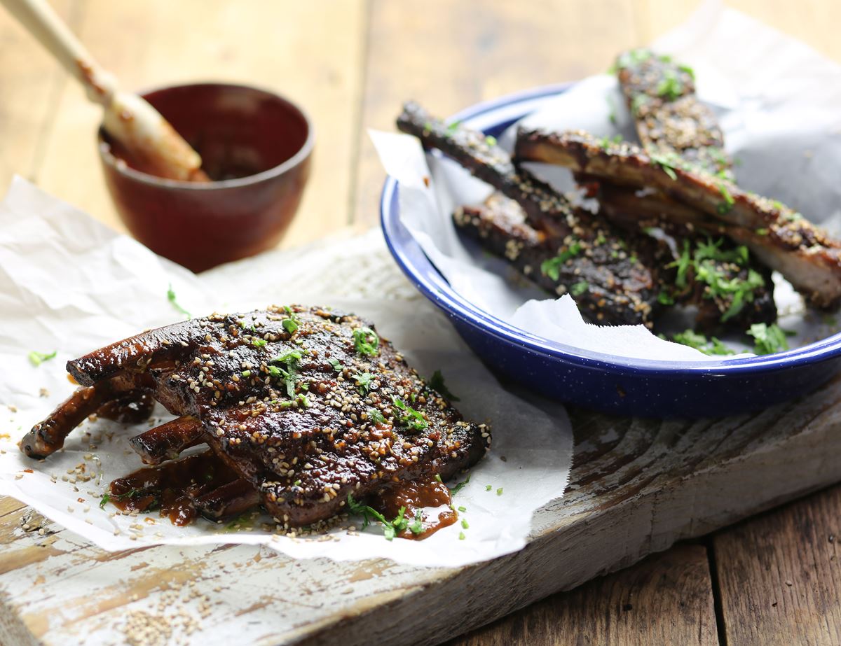 Sticky Sesame Ribs