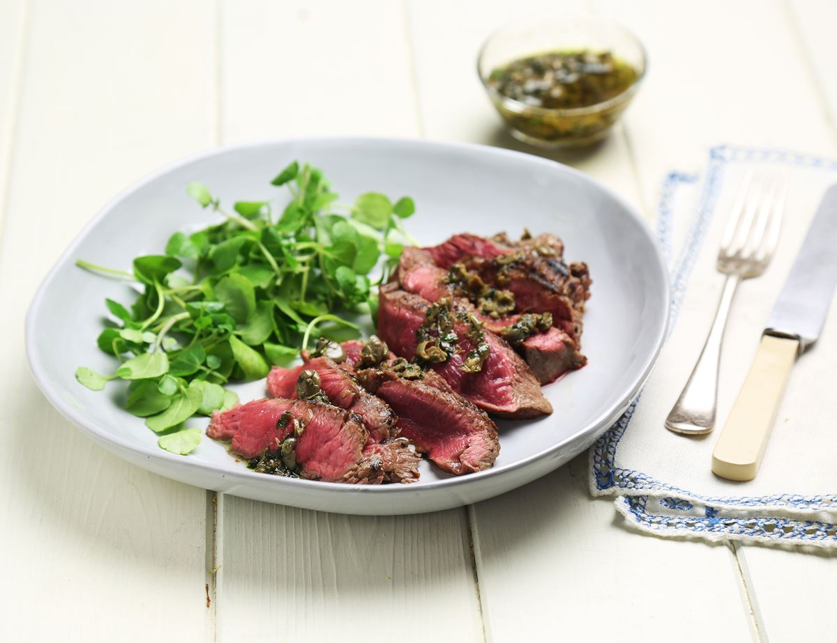 Blade Steaks with Parsley & Caper Brown Butter