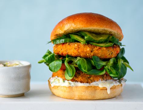 Wild Salmon burgers, Non-Organic, The Fish Society (230g)