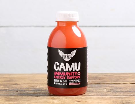 Camu Immunity Energy Support Dosing Bottle, Non-Organic, B Corp, Rebel Kitchen (420ml)