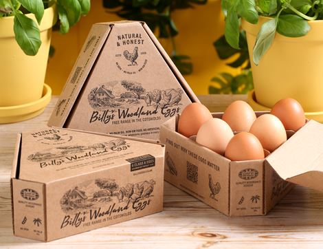 Soya Free Eggs, Free Range, Non-Organic, Billy’s Woodland Eggs (6 mixed size)
