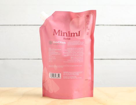 Cucumber & Aloe Vera Hand Soap, Reusable Refill Pouch, Miniml (1L)