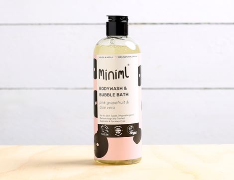 Pink Grapefruit & Aloe Vera Body Wash, Miniml (500ml)