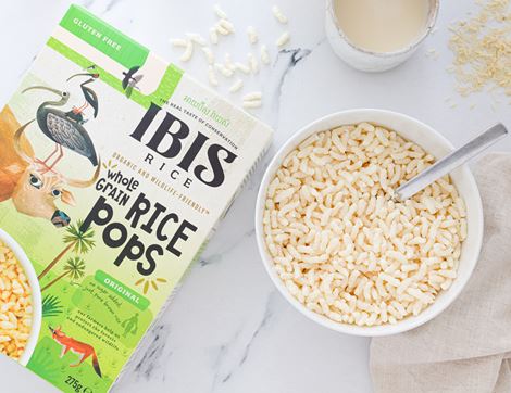 Wholegrain Rice Pops, Organic, IBIS Rice (275g)