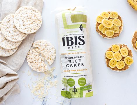 Wholegrain Rice Cakes, Organic, IBIS Rice (130g)