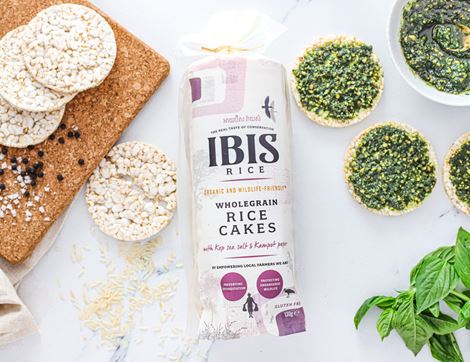 Salt & Pepper Wholegrain Rice Cakes, Organic, IBIS Rice (130g)