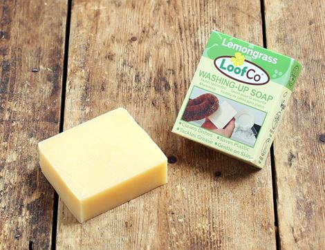 Washing-Up Soap Bar, Lemongrass, Loofco (100g)