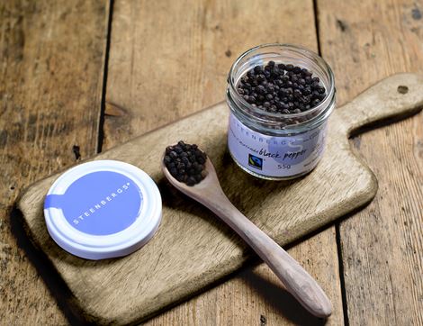Black Peppercorns, Fairtrade, Organic, Steenbergs (55g)