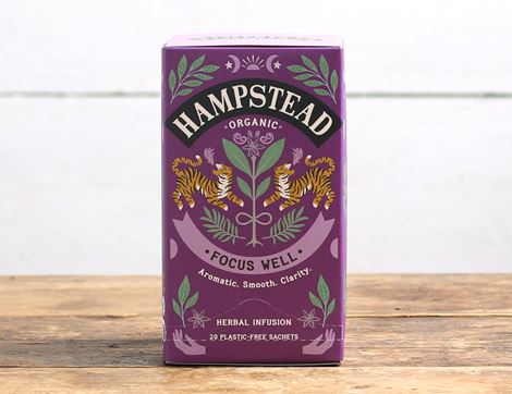 Focus Well Tea, Organic, Hampstead Tea (20 bags)