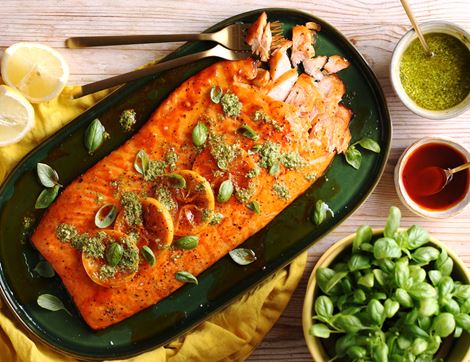 Large Salmon Fillet, Land-Based Responsibly Farmed, Severn & Wye (800g)