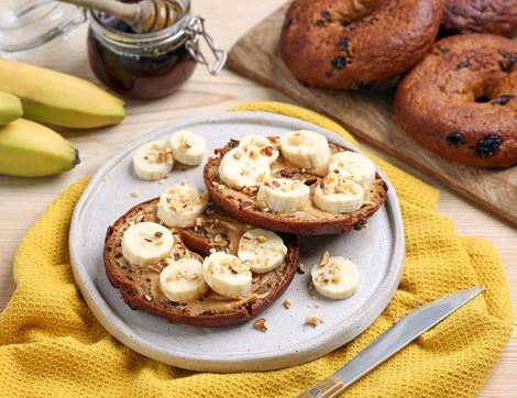 Gluten Free Cinnamon & Raisin Bagels, Organic, Good Grain Bakery (pack of 4)