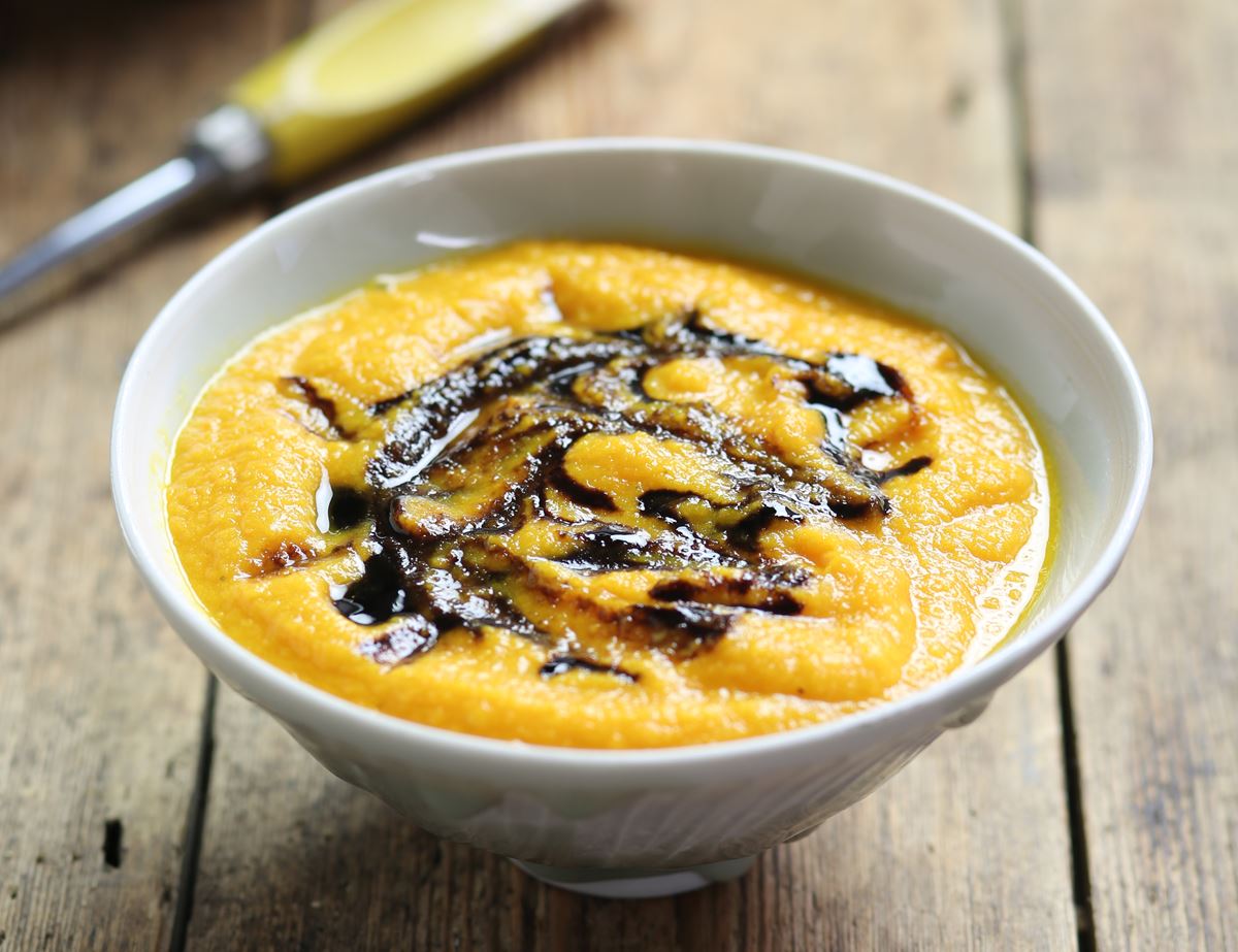 Roast Carrot & Mandarin Soup with Tamarind