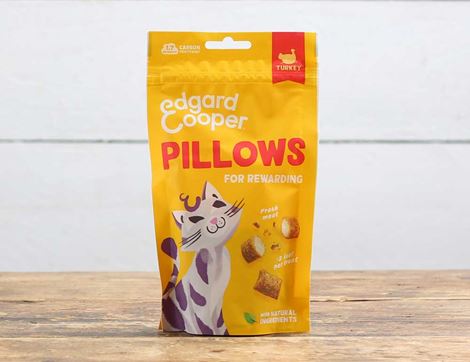 Turkey Pillow Treats for Cats, B Corp, Non-Organic, Edgard & Cooper (60g)