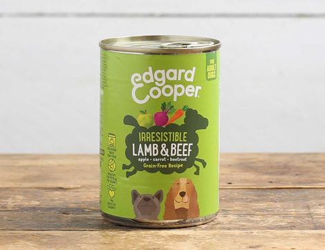 Lamb & Beef Wet Food for Dogs, B Corp, Non-Organic, Edgard & Cooper, (400g)
