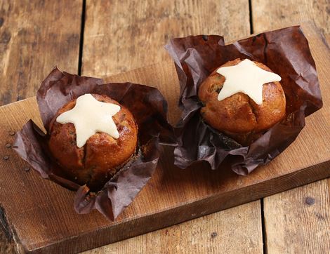 Christmas Muffins, Organic, Authentic Bread Company (pack of 2)