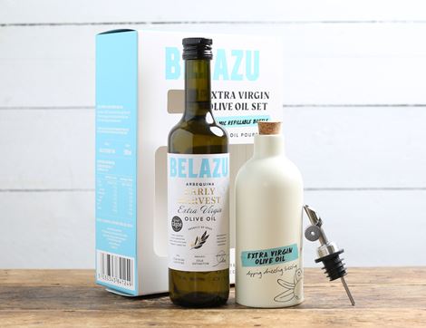 Olive Oil & Ceramic Bottle Gift Set, B-Corp, Non-Organic,  Belazu (500ml)
